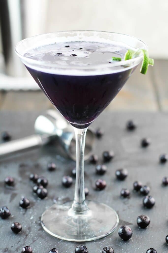 Blueberry Purple Rain Martini
