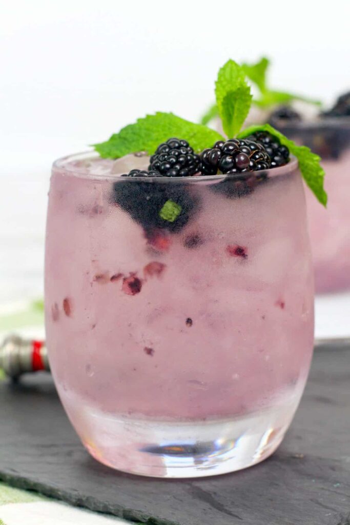 Blackberry and Vanilla Vodka Cocktail