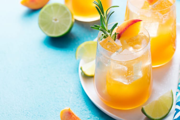 Classic Peach Vodka Cocktail