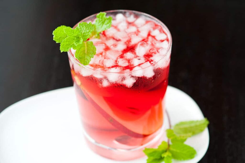 Pear Vodka and Cranberry Cocktail