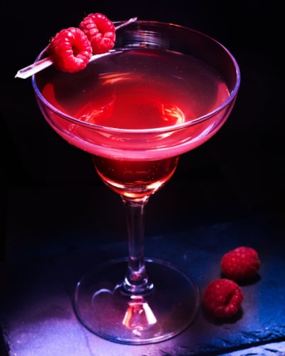 Sparkling Raspberry Martini