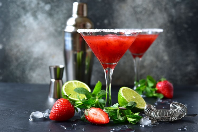 Strawberry Vodka Martini
