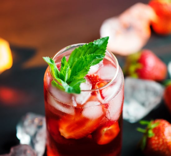 Vodka Strawberry Mojito Cocktail